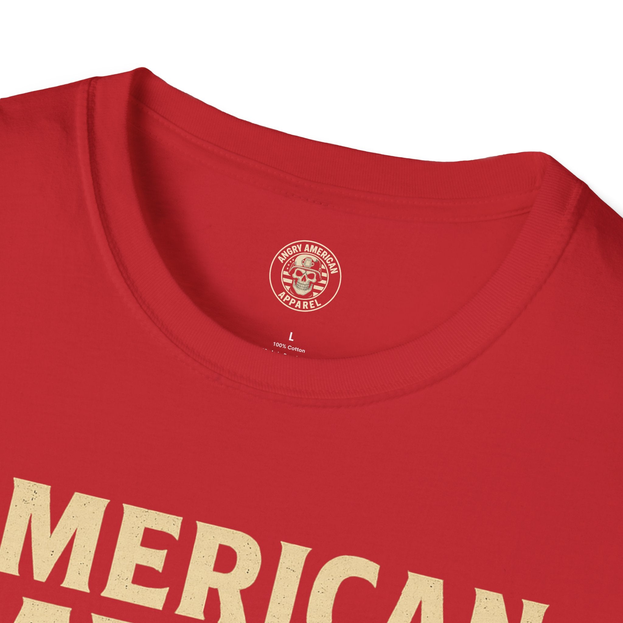 American Savage T-Shirt – "Live Free or Die" Skull & Flag Graphic