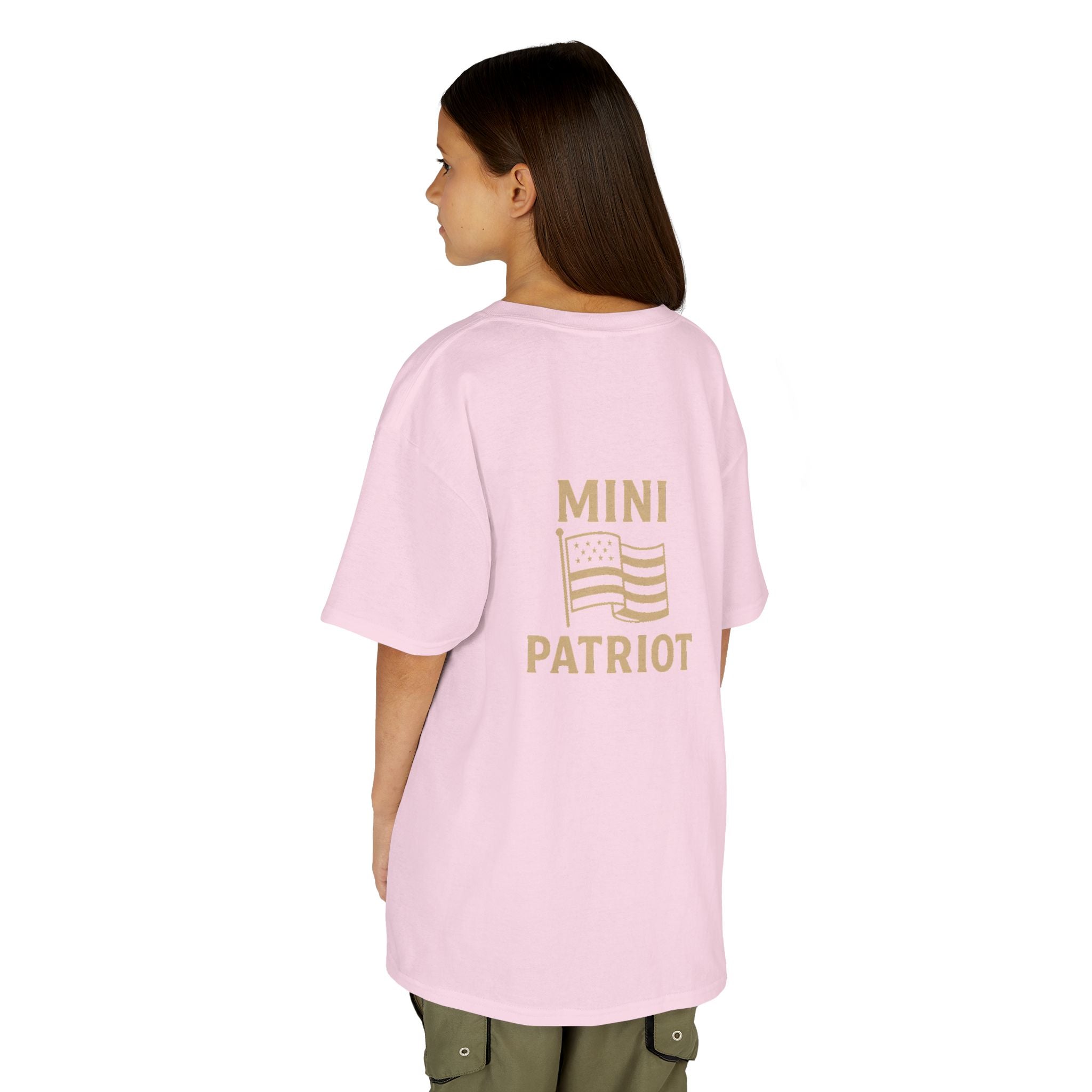 Mini Patriot Kids T‑Shirt — 'Mini Patriot' Flag Graphic