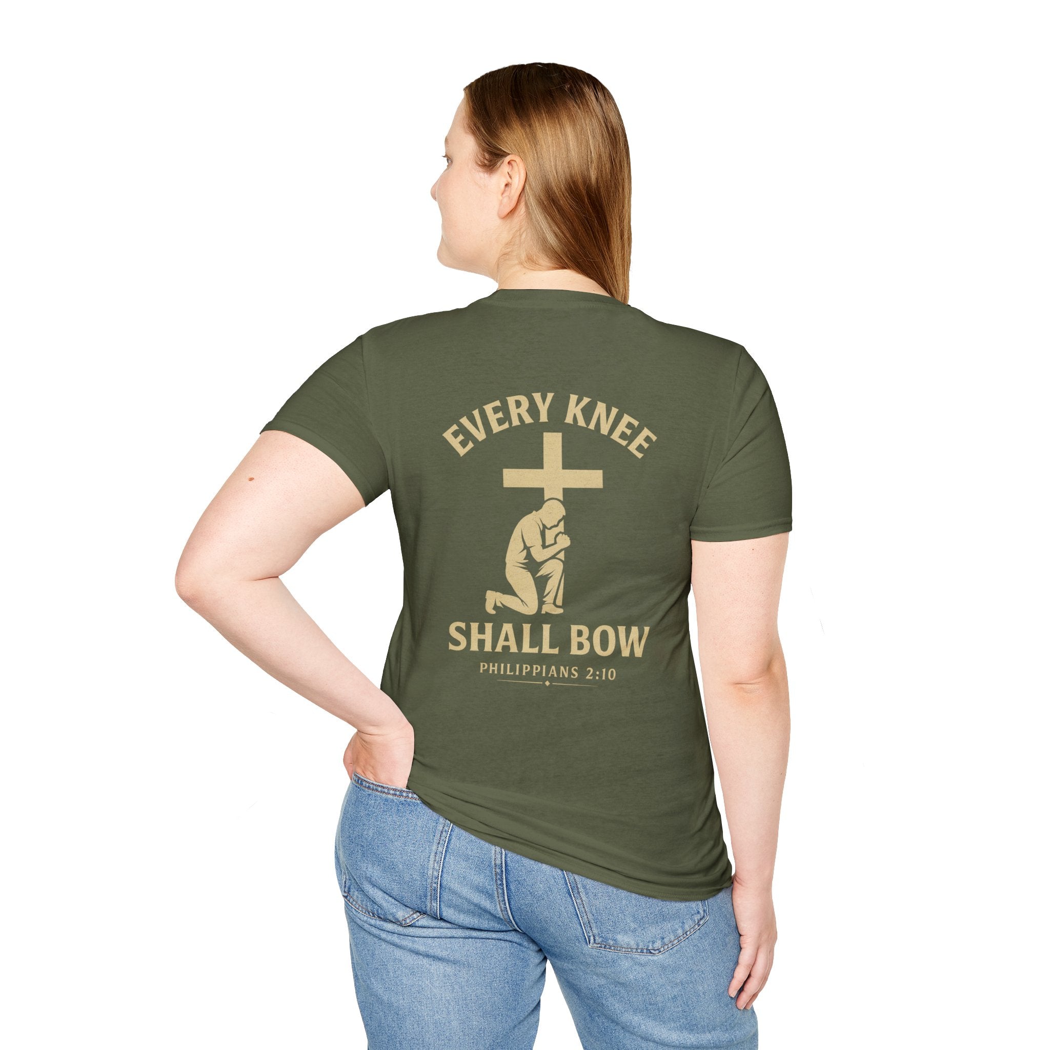 Every Knee Shall Bow T-Shirt — Philippians 2:10 Christian Faith Shirt