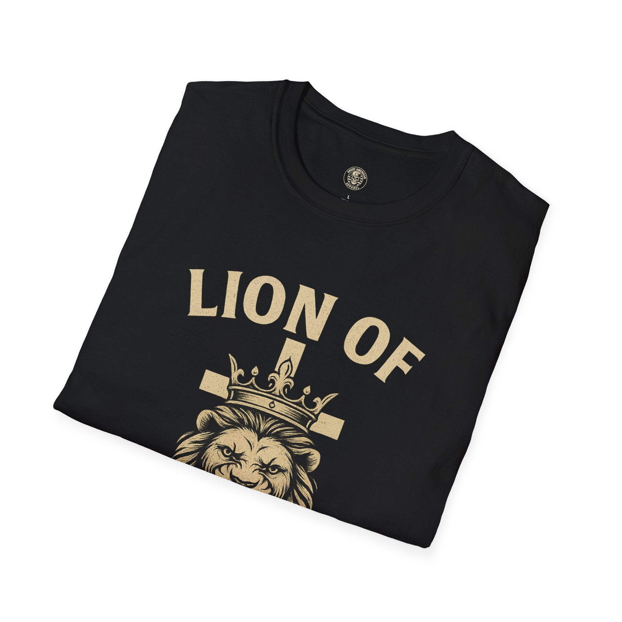 Lion of Judah T-Shirt — Crowned Lion Christian Tee (Revelation 5:5)
