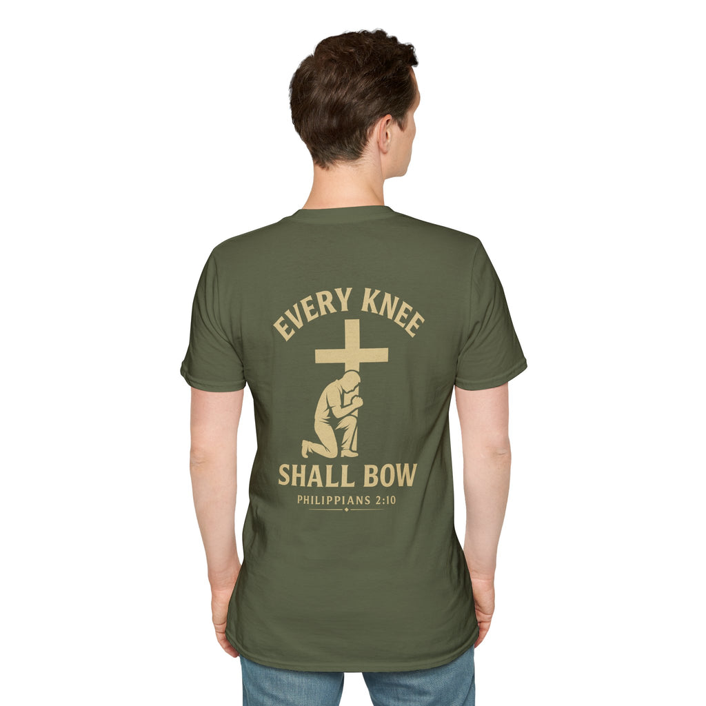 Every Knee Shall Bow T-Shirt — Philippians 2:10 Christian Faith Shirt