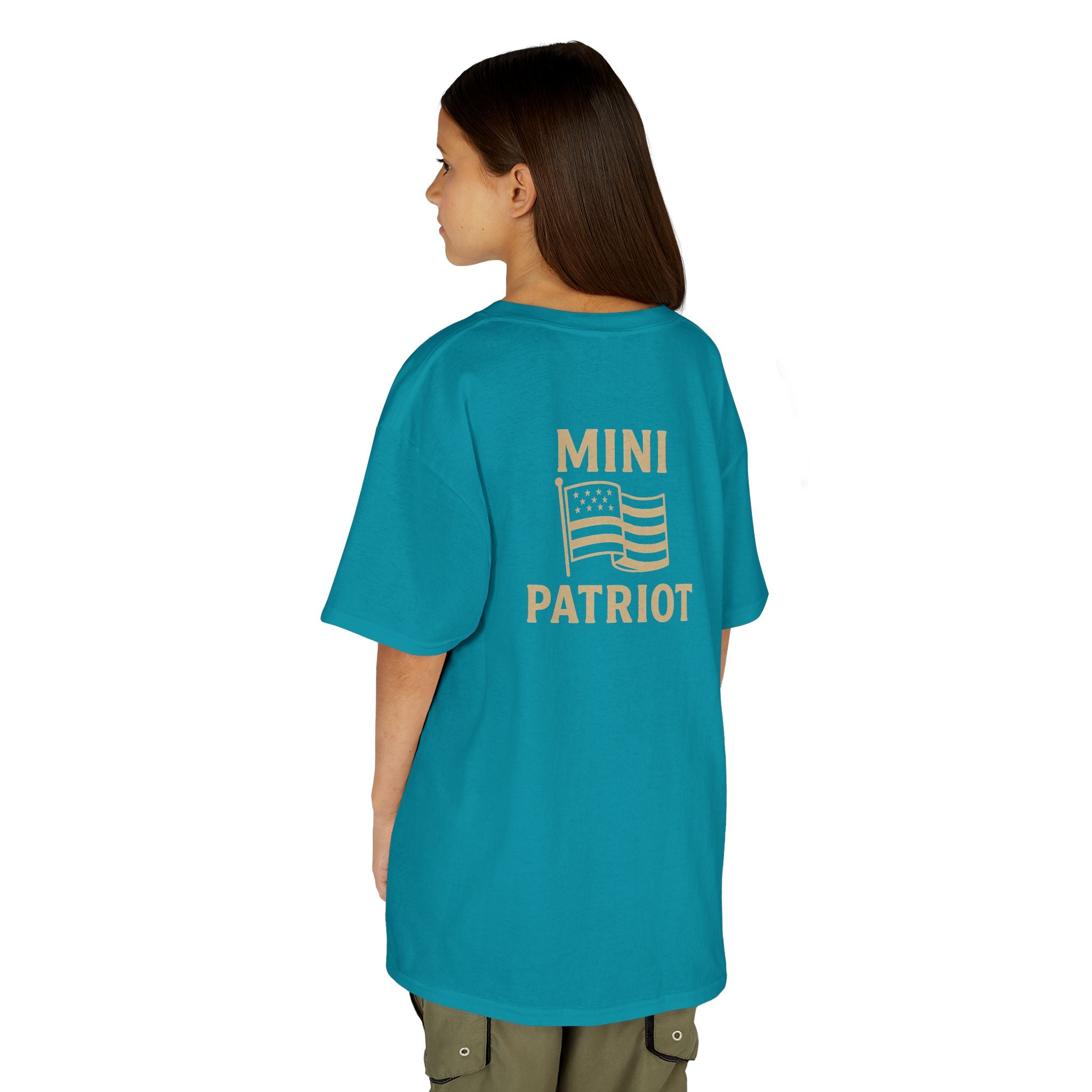 Mini Patriot Kids T‑Shirt — 'Mini Patriot' Flag Graphic