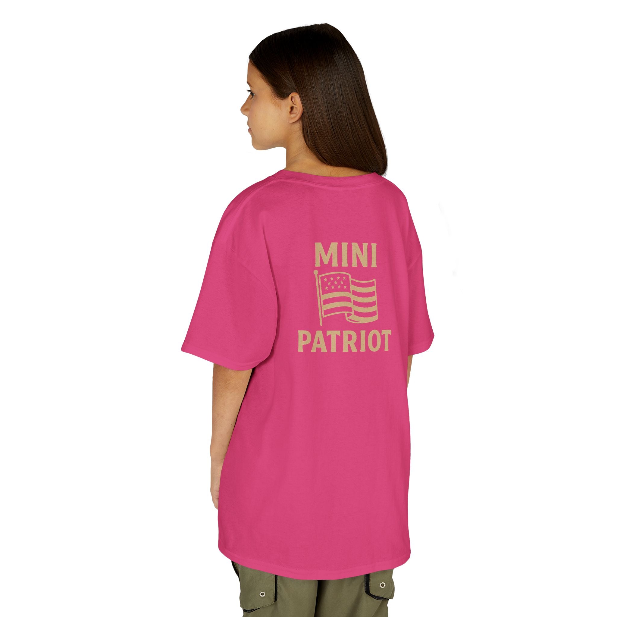 Mini Patriot Kids T‑Shirt — 'Mini Patriot' Flag Graphic