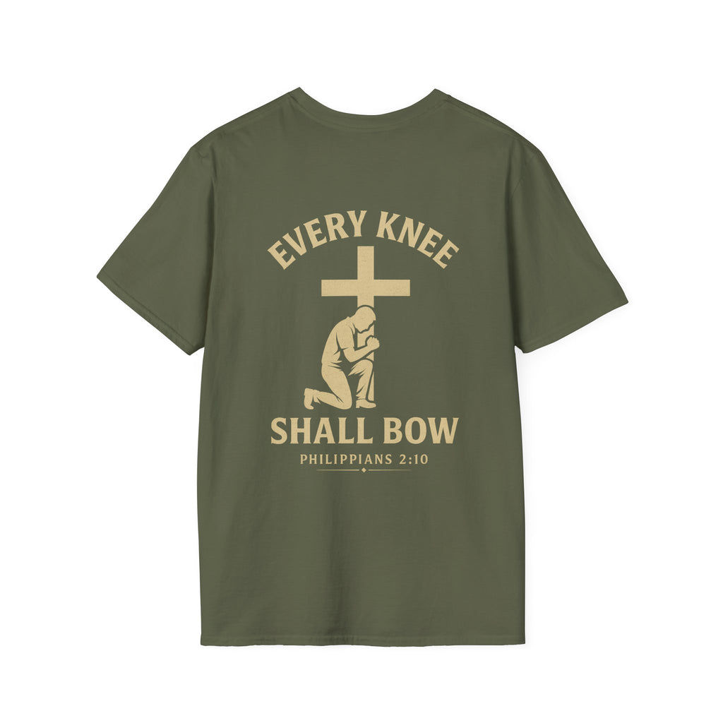 Every Knee Shall Bow T-Shirt — Philippians 2:10 Christian Faith Shirt