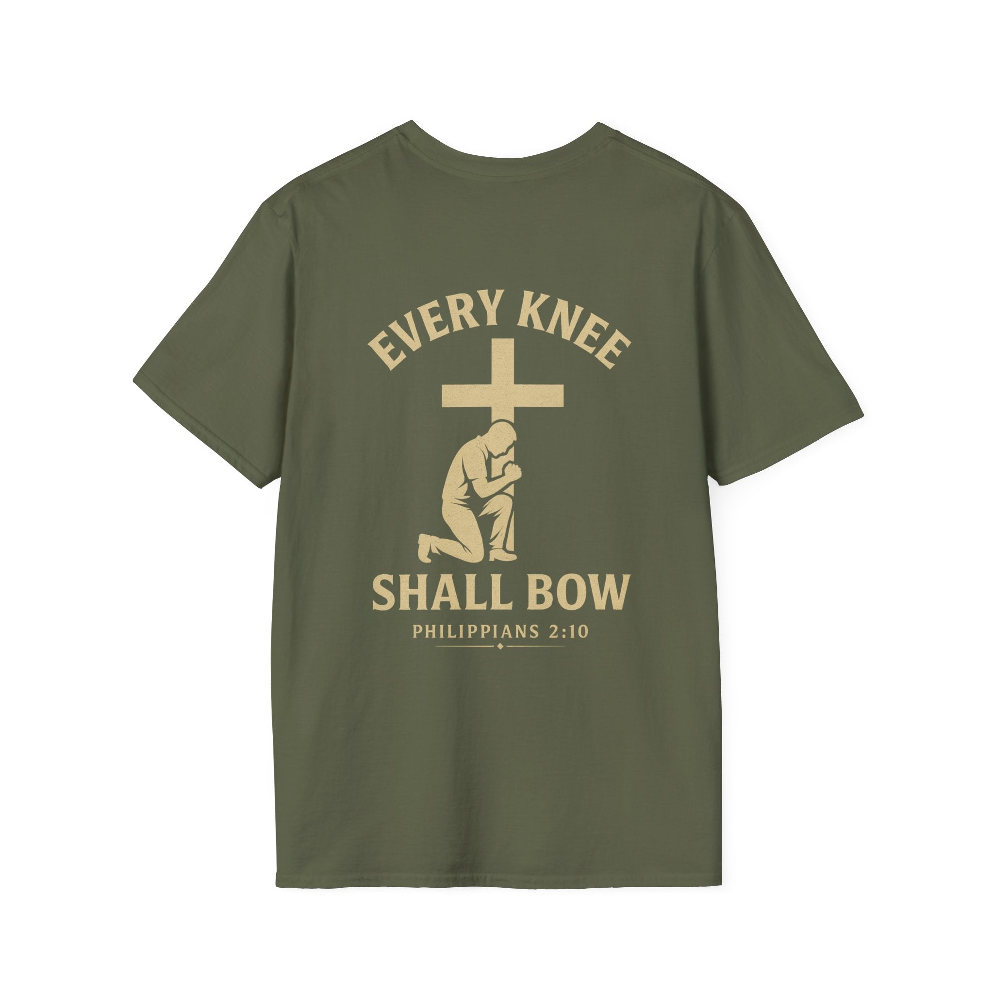 Every Knee Shall Bow T-Shirt — Philippians 2:10 Christian Faith Shirt
