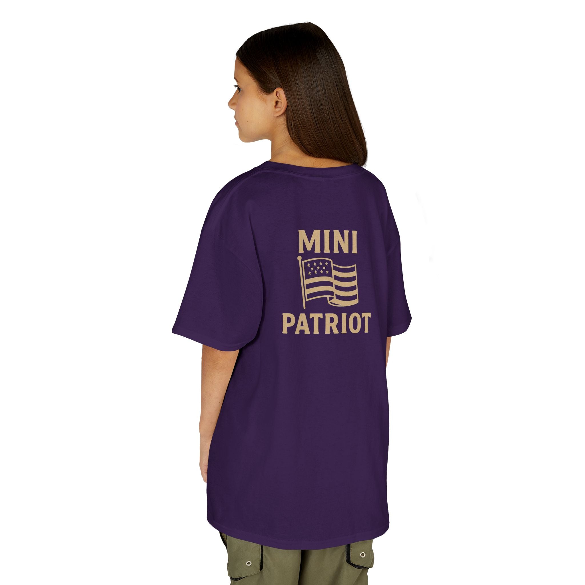 Mini Patriot Kids T‑Shirt — 'Mini Patriot' Flag Graphic