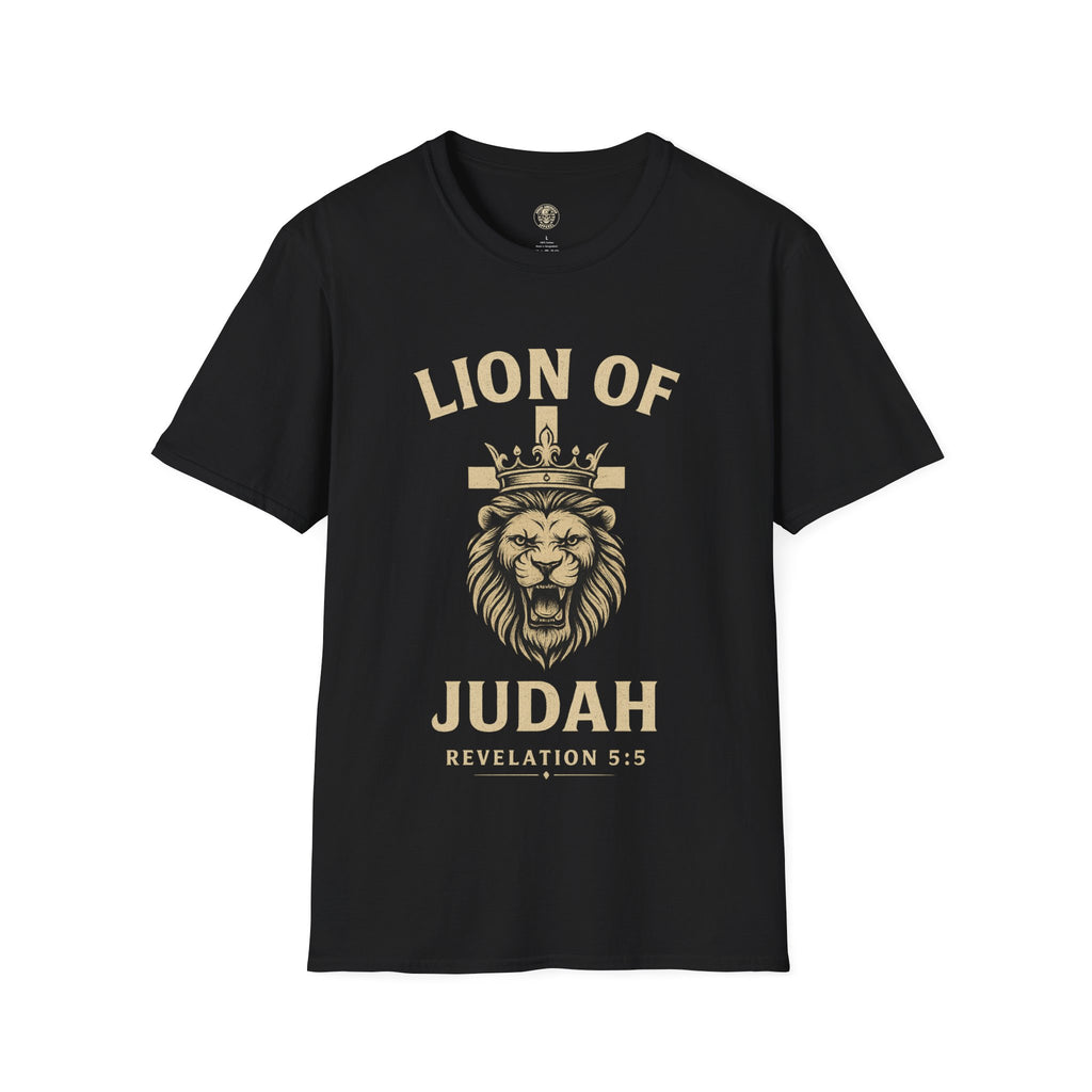 Lion of Judah T-Shirt — Crowned Lion Christian Tee (Revelation 5:5)