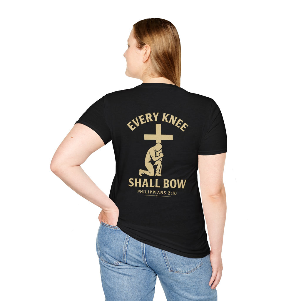 Every Knee Shall Bow T-Shirt — Philippians 2:10 Christian Faith Shirt