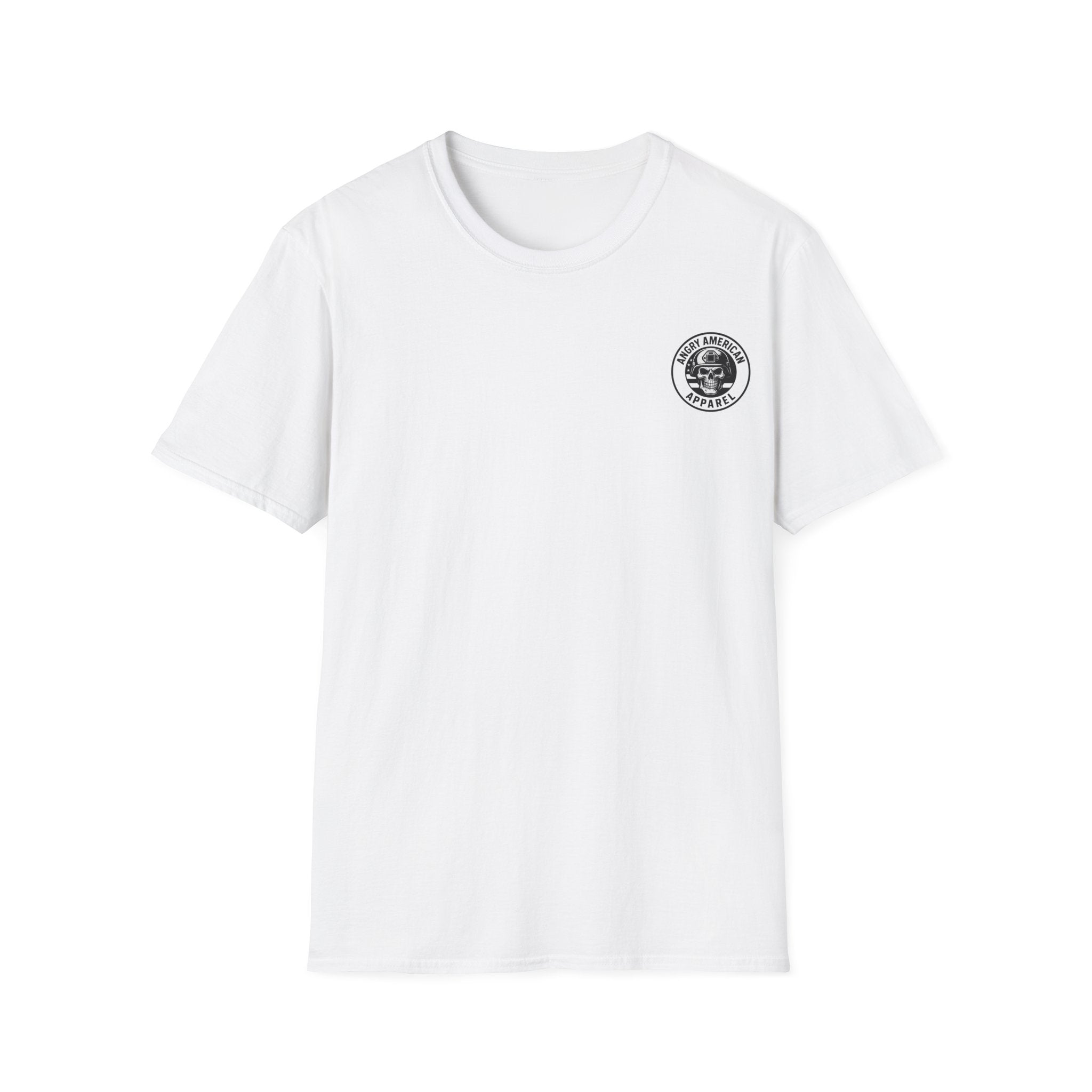 Tradwives Raise Warriors T-Shirt — Retro Shield Back Graphic & Small Chest Logo