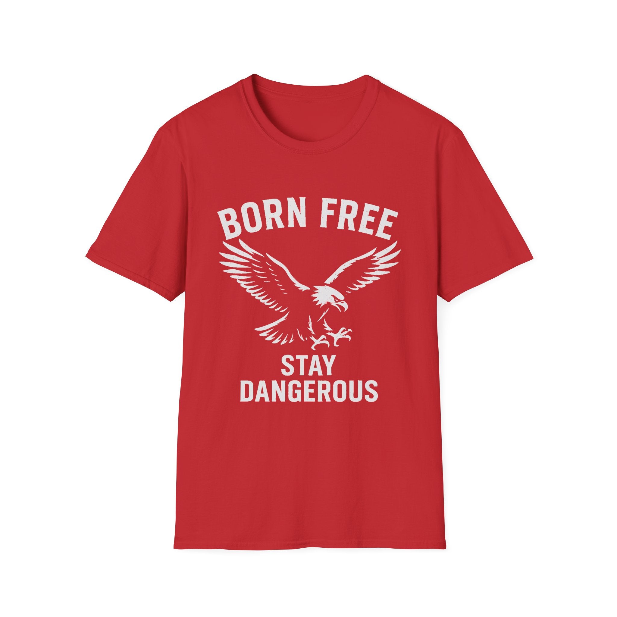 Born Free Stay Dangerous T-Shirt — Eagle Graphic Patriotic Tee