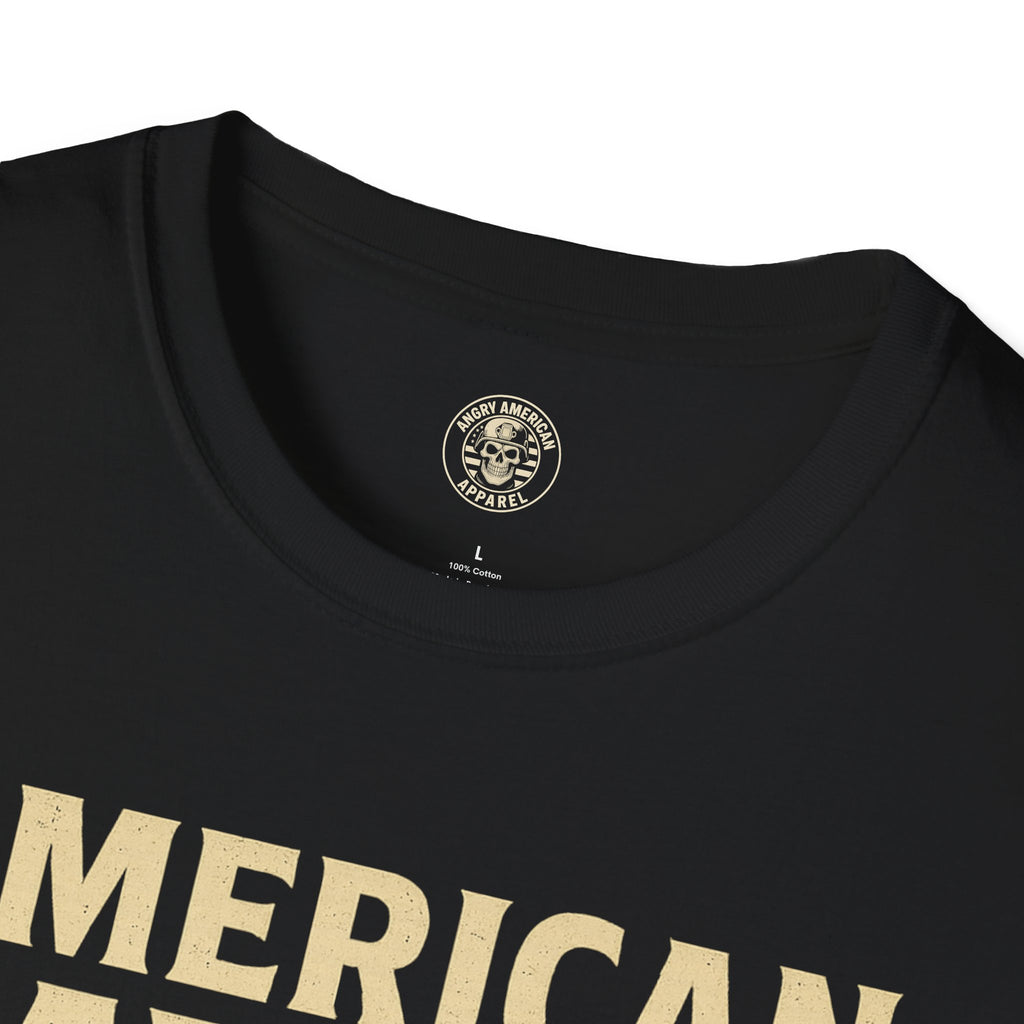 American Savage T-Shirt – "Live Free or Die" Skull & Flag Graphic