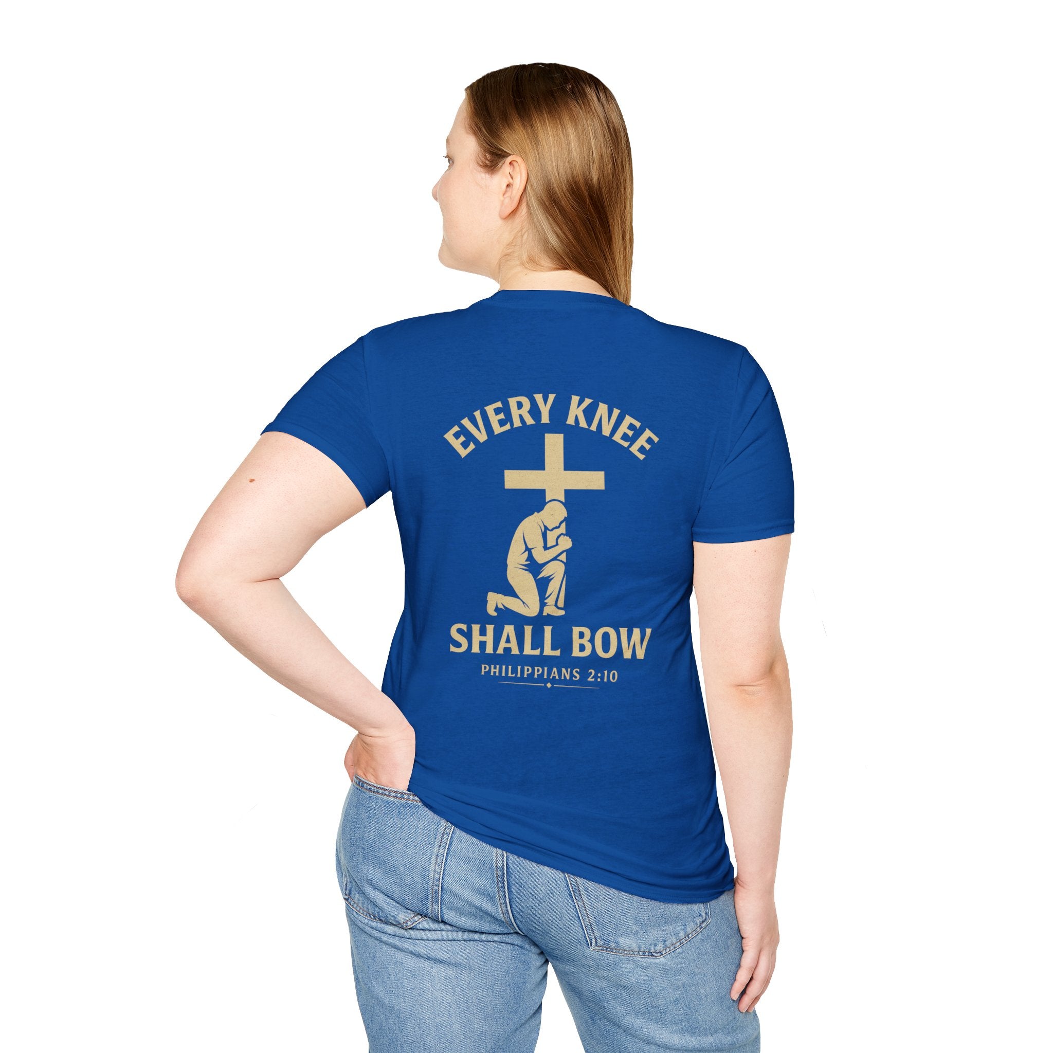 Every Knee Shall Bow T-Shirt — Philippians 2:10 Christian Faith Shirt