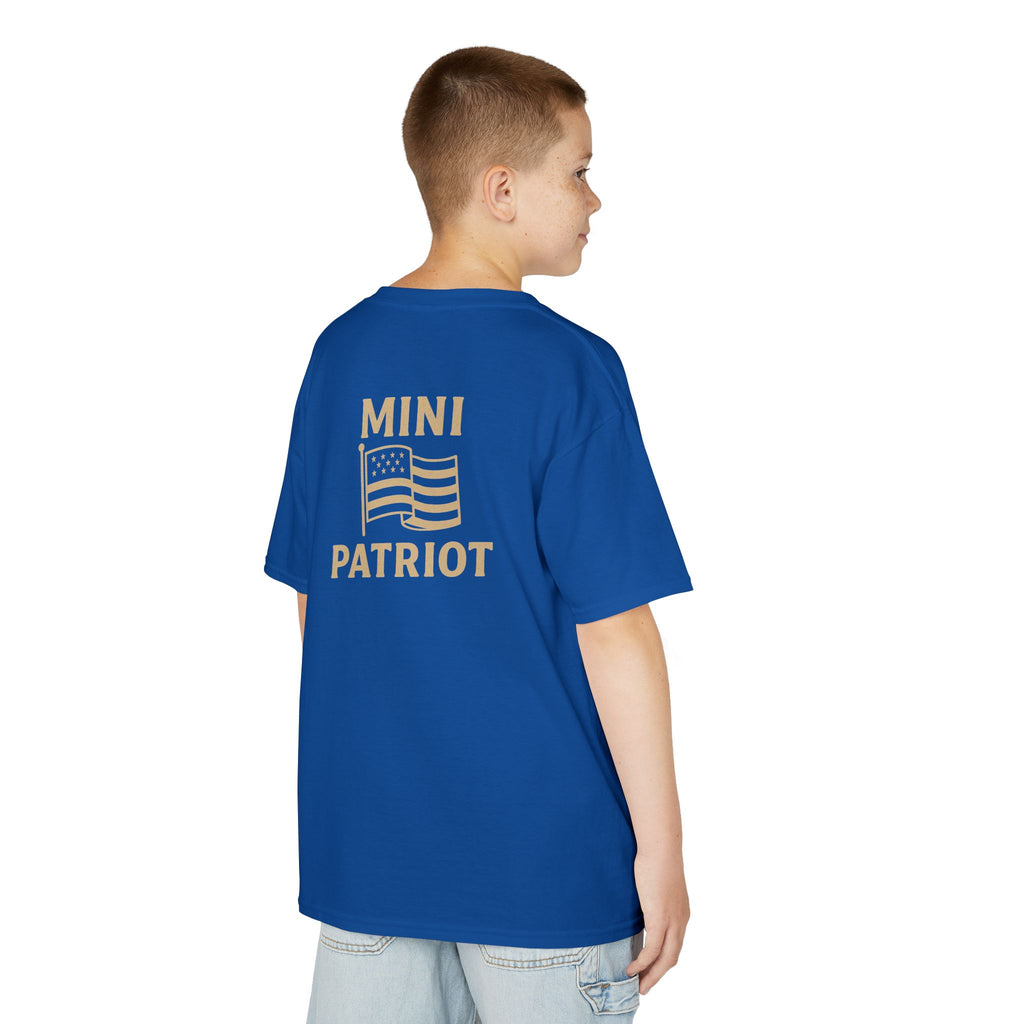 Mini Patriot Kids T‑Shirt — 'Mini Patriot' Flag Graphic